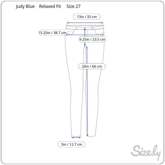 Judy Blue Relaxed Fit Jeans Size 3/27 Blue‎ Denim Mid Rise Distressed Splatter - Picture 16 of 16